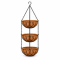 3-Tier Coir Hanging Basket Set 8 inch