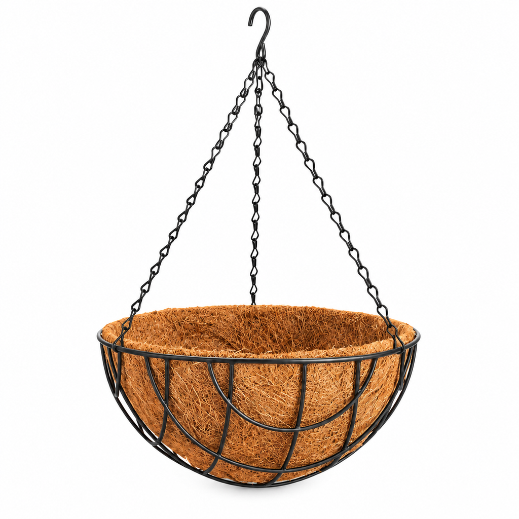 Coir Hanging Basket 8 inch with Chain