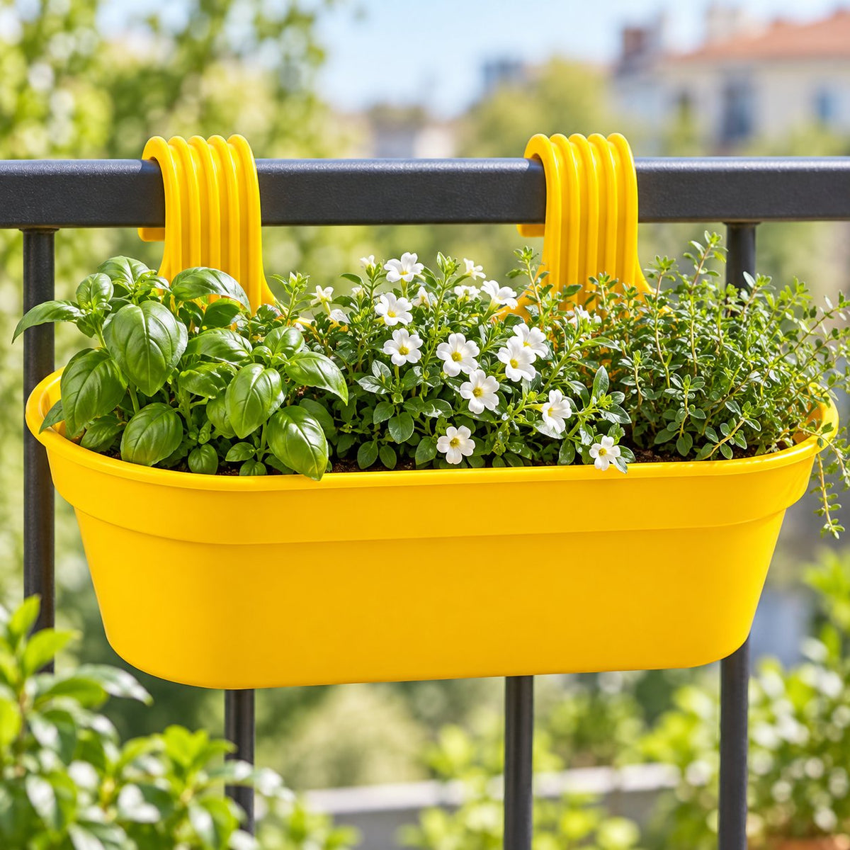 Double Hook Railing Planter