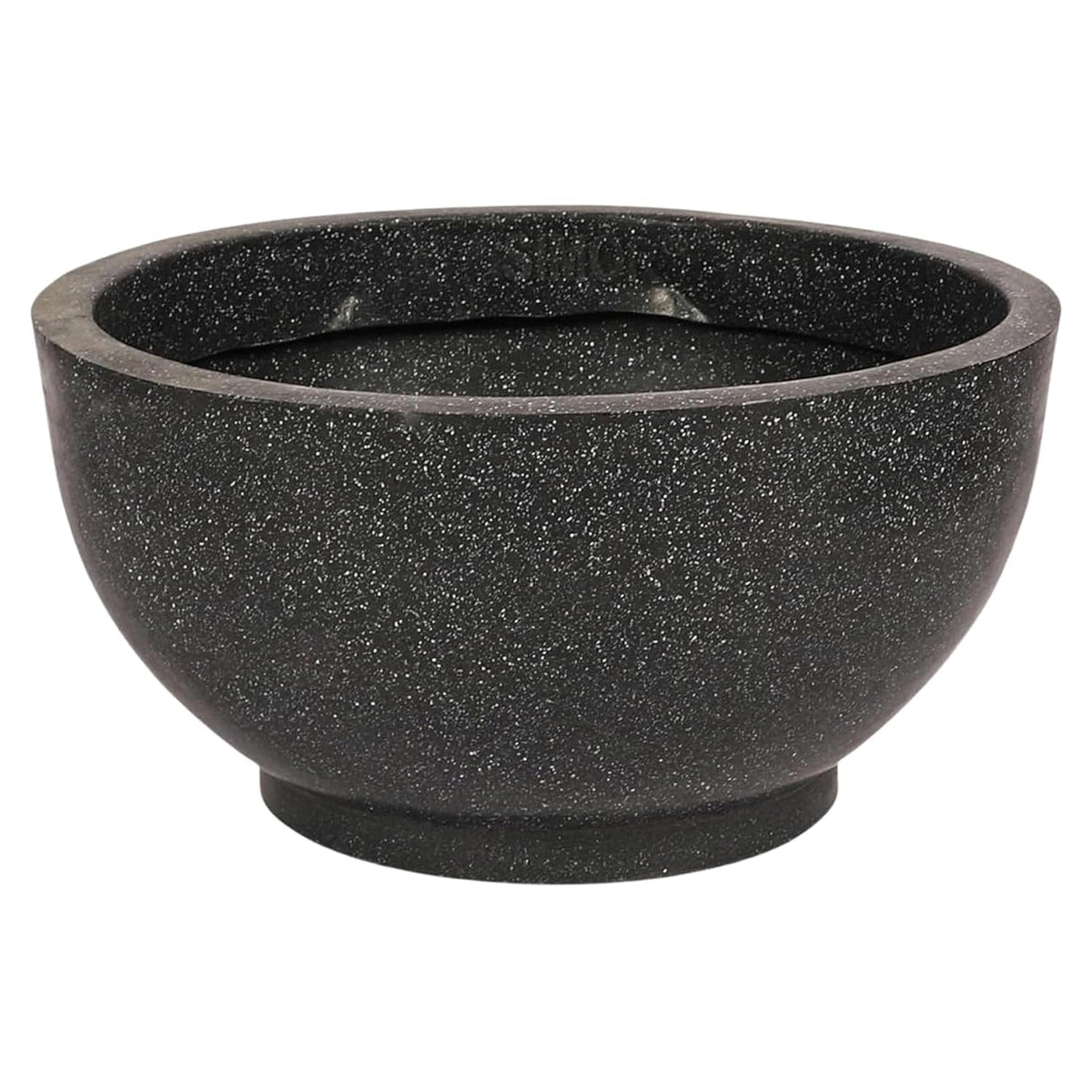 Black bowl planter