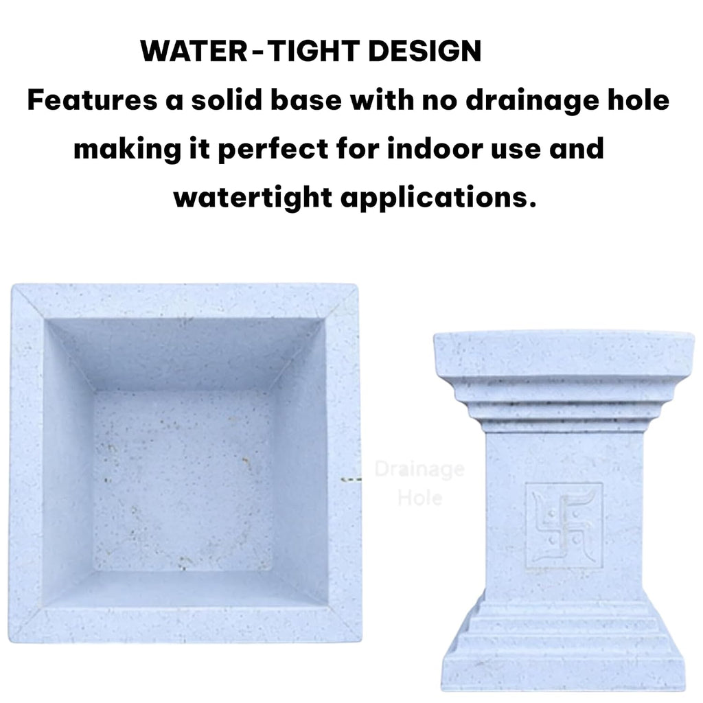 Water-tight design with no drainage hole