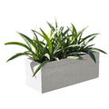 Rectangular window planter - white speckled